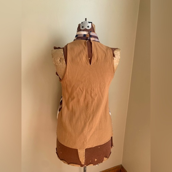 Zara blouse, sleeveless mock turtle neck shirt - Picture 5 of 6